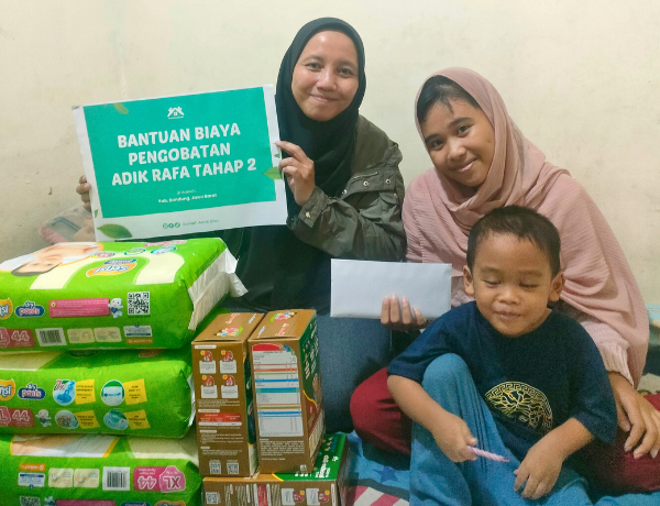 Alhamdulillah Bantuan Tahap 2 untuk Adik Rafa Telah Disalurkan